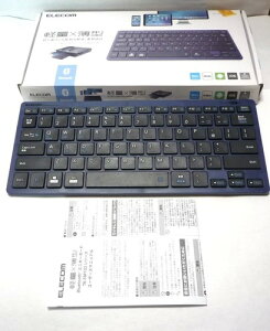 �G���R�� Bluetooth �}���`�y�A�����O �~�j�L�[�{�[�h �p���^�O���t�� �y�ʁE���^ 3�䓯���y�A�����O mac OS/iPad OS/Window OS�Ή� �u���[ TK-FBP102BU