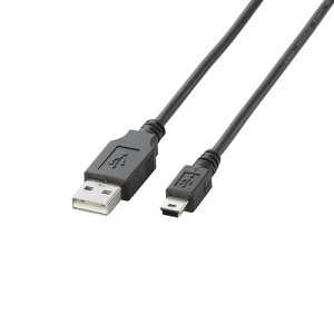 �G���R�� USB�P�[�u�� �yminiB�z USB2.0 (USB A �I�X to miniB �I�X) �m�[�}�� 5m �u���b�N U2C-M50BK