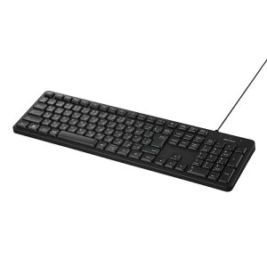 �o�b�t�@���[ �L�[�{�[�h �L�� �É� USB Type-A 109�L�[ ���{��z�� �u���b�N BSKBU345BK
