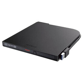BUFFALO USB3.2(Gen1)対応 ポータブルDVDドライブ 書込ソフト添付 ブラック DVSM-PTV8U3-BKB