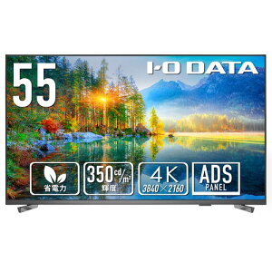 IODATA ���j�^�[ 55�C���` 4K UHD ADS�p�l�� ���P�x 350cd/m2 18���ԘA���ғ� �T�C�l�[�W (HDMI×3/D-sub9�s��/USB-A/�X�s�[�J�[�t/�����R���t//���{���[�J�[) EX-U551DX
