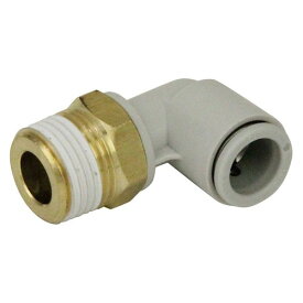SK11(エスケー11) ワンタッチ管継手 チューブ用 エルボユニオン 10mmホース用 R3/8 KQ2L10-03AS
