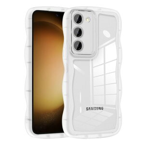 QLTYPRI Galaxy S23 �P�[�X �N���A TPU �J�o�[ �E�F�[�u ������� �؍� ���� ���� ���^ �y�� �ϏՌ� ����~�� (SC-51D / SCG19) �X�}�z�P�[�X ���C�����X�[�d�Ή� �X�g���b�v�z�[���t�� �M�����N�V�[S2