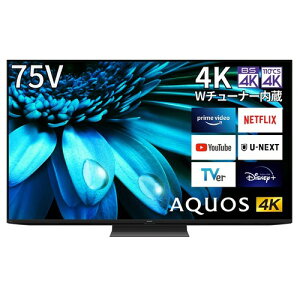 �V���[�v 75V�^ 4K �t�� �e���r AQUOS 4T-C75EL1 Google TV Dolby Atmos
