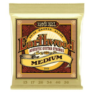 ERNIE BALL 2002 �A�R�[�X�e�B�b�N�M�^�[�� (13-56) EARTHWOOD 80/20 BRONZE MEDIUM