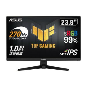 ASUS �Q�[�~���O���j�^�[ TUF Gaming VG249QM1A 23.8�C���` / 270Hz / Fast IPS/�t��HD / 1ms / 99% sRGB/FreeSync Premium / HDMIx2 DisplayPort/