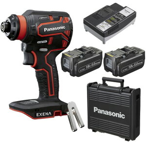 �p�i�\�j�b�N(Panasonic) �d���h�����h���C�o�[ �Z�b�g EXENA (�d�r�p�b�N×2�A�}���[�d��A�v���X�`�b�N�P�[�X) 14.4V/18V�Ή� �[�d�� ATTACH8�Ή� +BRAIN ���t�]�����ؑ� �R���p�N�g ������ �l�W��