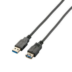 �G���R�� USB�P�[�u�� ���� USB3.0 (USB A �I�X to USB A ���X) �X�^���_�[�h 2m �u���b�N USB3-E20BK