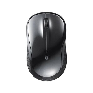 �o�b�t�@���[ �}�E�X Bluetooth LED �É� 3�{�^�� �u���b�N �d�r�������ő�450�� BSMBB105BK