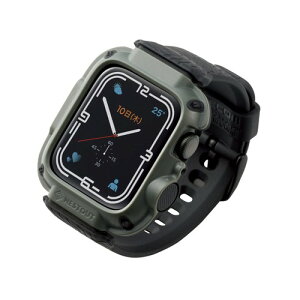 �G���R�� Apple Watch (�A�b�v���E�H�b�`) �P�[�X �o���p�[ �o���h��̌^ 41mm [Apple Watch 8 7 �Ή�] NESTOUT�V���[�Y �ϏՌ� �Ռ��z�� �ČRMIL�K�i �I���[�u AW-21BBBNESTKH