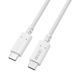 �G���R�� USB Type C �P�[�u�� 1.5m 240W PD�Ή� �����[�d �f�[�^�ʐM �d���������� iPhone �[�d �z���C�g MPA-CCPE15WH