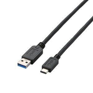 �G���R�� USB�P�[�u�� Type C (USB A to USB C) 1.5m USB3.1���� 3A�o�� �ő�10Gbps �u���b�N USB3-AC10BK