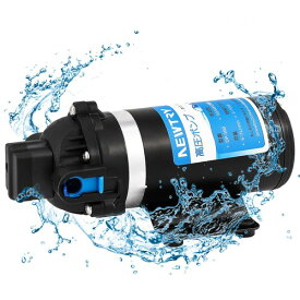 NEWTRY 高圧ポンプ 給水 排水ポンプ ダイヤフラムポンプ 電動ウォーターポンプ 最大揚程110m 160PSI 最大吐出量6L/min 低騒音 車用 家庭用 (12V)