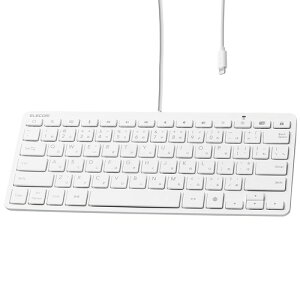 �G���R�� �L���L�[�{�[�h Lightning�R�l�N�^ US�z�� �p���^�O���t �z���C�g TK-LCP01WH