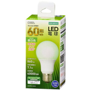 �I�[��(OHM) LED�d�� E26 60�`���� �����F �I�[���d�@ LDA7N-G AG52 06-4458