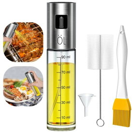 オイルスプレー Fohil オイルボトル 100ml オイルミスト 霧吹き 目盛り付き