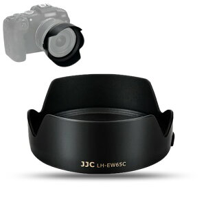 JJC EW-65C �t�� �����Y�t�[�h Canon RF 16mm F2.8 STM �����Y �p Canon EOS R RP R3 R5 R6 �J���� �ɑΉ� �U43mm�ی�t�B���^�[ �� �����Y�L���b�v�C���X�g�[���\