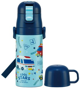 �X�P�[�^�[(Skater) ���� �q���p 2WAY ������ 420ml �R�b�v���� 350ml �͂��炭 �N���} �j�̎q ���e�� �X�e�����X �ۉ��ۗ� �y�� waterbottle �X�|�[�c�{�g�� �L�b�Y ���ǂ� ���r SKDC3-A