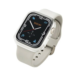 �G���R�� Apple Watch (�A�b�v���E�H�b�`) �P�[�X �o���p�[ 45mm [Apple Watch 8 7 �Ή�] �n�[�h�o���p�[ �N���A AW-21ABPPCR