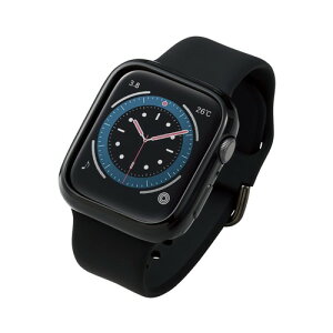 �G���R�� Apple Watch (�A�b�v���E�H�b�`) �P�[�X �o���p�[ 44mm [Apple Watch SE2 SE 6 5 4 �Ή�] �\�t�g �t�B�������p�� �u���b�N AW-20MBPUBK