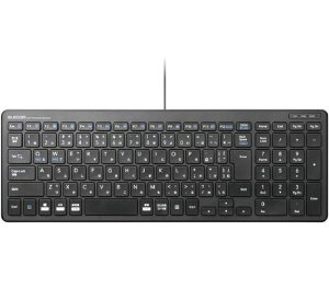 �G���R�� �L�[�{�[�h �L�� �p���^�O���t �R���p�N�g�L�[�{�[�h �u���b�N TK-FCP097BK