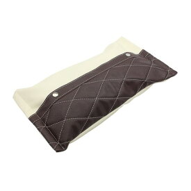 槌屋ヤック(Tsuchiya Yac) 車内用品 Lattice ティッシュケース ガトーブラウン 320×140×17mm PF-384