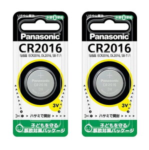 �p�i�\�j�b�N(Panasonic) �R�C���^ ���`�E���d�r CR2016P 2�Z�b�g