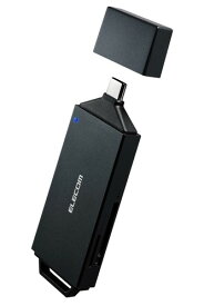 エレコム メモリカードリーダー USB Type-C 直挿しタイプ SD+microSD UHS-II規格対応 USB 5Gbps ブラック MR3C-D206BK/EC