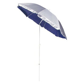 キャプテンスタッグ BBQ 海用 パラソル UVカット サンスパイス 180cm シルバー×ネイビーM-877