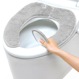 レック ぴたQ 吸着 べんざシート 極上もこふわ タフト生地 (グレー) 全型対応/貼るタイプ/ずれない/洗濯OK /