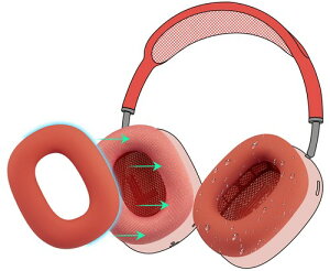 SOULWIT ���h�~ �C���[�p�b�h�J�o�[ for AirPods Max �p �C���[�p�b�h �ی� �P�[�X (���b�h-1�y�A)