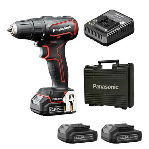 �p�i�\�j�b�N(Panasonic) �[�d�h�����h���C�o�[ 10.8V 2.0Ah�d�r�p�b�N×2�� �[�d�� �v���X�`�b�N�P�[�X�t �`���b�N�^�C�v EXENA L�V���[�Y EZ1D31F10D-R ���b�h