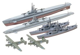 タミヤ 1/700 ウォーターラインシリーズ No.903 アメリカ海軍 潜水艦 ガトー級 日本海軍 13号駆潜艇 各2艦セット プラモデル 31903 グレー,レッド