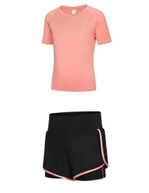 [MIIFIT] 子供 ジャージ 上下セット 女の子 男の子 子供服 半袖tシャツ ショートパンツ スポーツウェア 小学生 ジュニア ガールス ヨガウェア トレーニングウェア ランニングウェア 運動着 テ