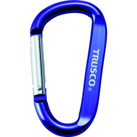 TRUSCO カラビナ線径8mmX80mmD型バイオレット × 100個 【ケース販売】