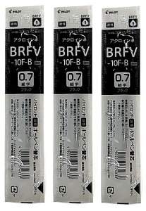 �p�C���b�g �����{�[���y�����t�B�� BRFV10 07 B BRFV-10F-B 3�Z�b�g