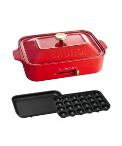 BRUNO �u���[�m �R���p�N�g�z�b�g�v���[�g �{�� �v���[�g2��(�����Ă� ����) ���b�h Red �� �������� ������� ���킢�� ����1�� �W �ӂ��t�� 1200w ���x���� �􂢂₷�� 1�l 2�l 3�l�p ���^ ������