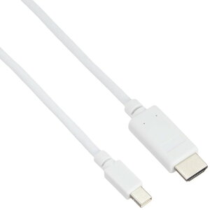 �G���R�� Mini DisplayPort (�I�X) - HDMI (�I�X) �ϊ��P�[�u�� 2m �z���C�g AD-MDPHDMI20WH