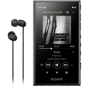 �\�j�[ �E�H�[�N�}�� 16GB A�V���[�Y NW-A105HN : �n�C���]�Ή� / MP3�v���[���[ / bluetooth / android���� / microSD�Ή� �^�b�`�p�l������ �ő�26���ԘA���Đ� 360 Reality Audio�Đ��\���f�� �u���b�N NW-A105