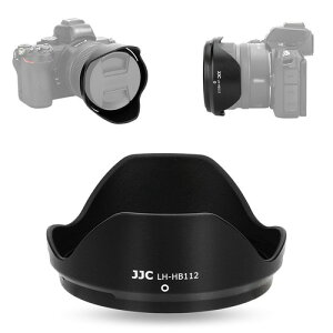 JJC HB-112 �����Y�t�[�h �t�� Nikon NIKKOR Z DX 12-28mm f/3.5-5.6 PZ VR �����Y �p �j�R�� Z �V���[�Y ���������Y�p Nikon Z50II Z fc Z50 Z30�J���� �ɑΉ� HB-112 �݊� �U67mm�ی�t�B���^�[ �� �����Y�L���b�v �C