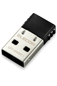 エレコム Bluetooth USB アダプタ USB-Aコネクタ Class1 Bluetooth4.0 小型 省電力 EDR/LE対応 [Windows 11/10/8.1/8/7 対応] ブラック LBT-UAN05C1