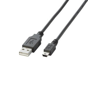 �G���R�� USB�P�[�u�� �yminiB�z USB2.0 (USB A �I�X to miniB �I�X) �m�[�}�� 1.5m �u���b�N U2C-M15BK