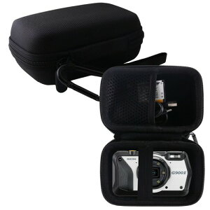 WERJIA ���[�P�[�X �݊��� Ricoh G900 II/Ricoh G900SE II/WG-7 �f�W�^���J���� �ی�Ή����[�P�[�X (�u���b�N)