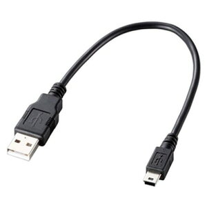 �G���R�� USB�P�[�u�� �yminiB�z USB2.0 (USB A �I�X to miniB �I�X) torne�Ή� PlayStation�Ή� �u���b�N U2C-GMM025BK