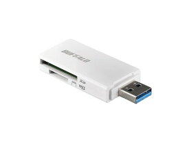 バッファロー BUFFALO USB3.0 microSD/SDカード専用カードリーダー ホワイト BSCR27U3WH