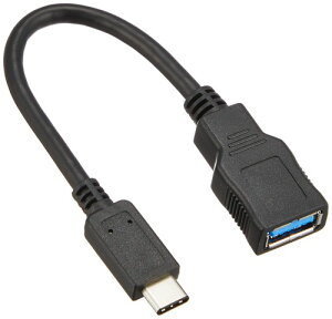 �G���R�� USB�P�[�u�� Type C �ϊ��P�[�u�� (USB A to USB C) USB3.1(Gen1)���� 3A�o�� �ő�5Gbps �u���b�N USB3-AFCM01BK