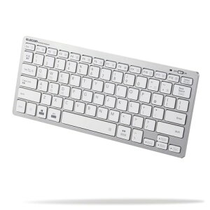 �G���R�� Bluetooth �}���`�y�A�����O �~�j�L�[�{�[�h �p���^�O���t�� �y�ʁE���^ 3�䓯���y�A�����O mac OS/iPad OS/Window OS�Ή� �V���o�[ TK-FBP102SV/EC
