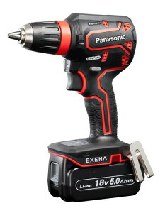 �p�i�\�j�b�N(Panasonic) �[�d�h�����h���C�o�[ 18V 5.0Ah�d�r�p�b�N×2��/�[�d��/���[�P�[�X�t EXENA �f���A�� (14.4V/18V�Ή�)+BRAIN �d�q�N���b�`���� P�V���[�Y EZ1DD1J18D-R ���b�h