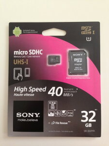 �\�j�[ SONY microSDHC�J�[�h 32GB Class10 UHS-I�Ή� SD�J�[�h�A�_�v�^�t�� SR-32UYA