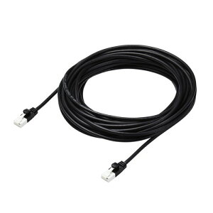 �G���R�� LAN�P�[�u�� CAT6A 10m �c�����܂�Ȃ� �ܐ܂�h�~�R�l�N�^ ���炩 �u���b�N ECLD-GPAYTBK100